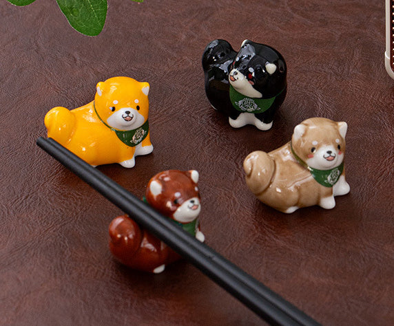 Repose-baguettes coloré Gohobi pour chien Shiba Inu