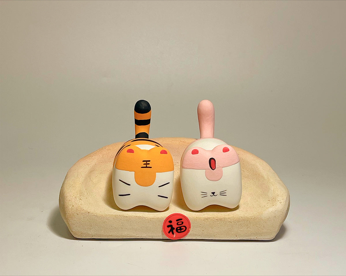 Gohobi x Little Diary Handmade Ceramic Lion Tiger Leopard