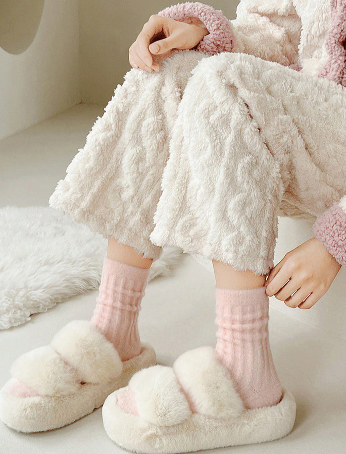 Chaussettes épaisses en polaire chaude Gohobi