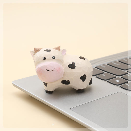 Gohobi Handcrafted Wooden Cow Ornamen