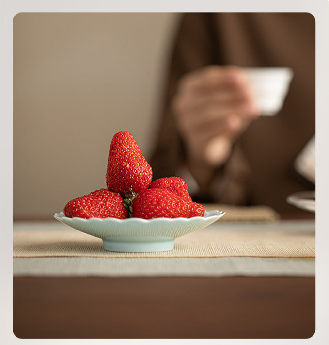 Gohobi, petite assiette de fruits glacés japonais traditionnels - Lotus 011