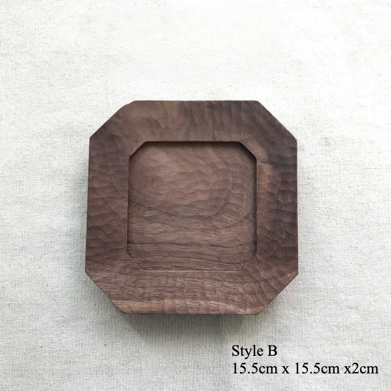 Gohobi Handcrafted Black Walnut Rectangular Serving Tray