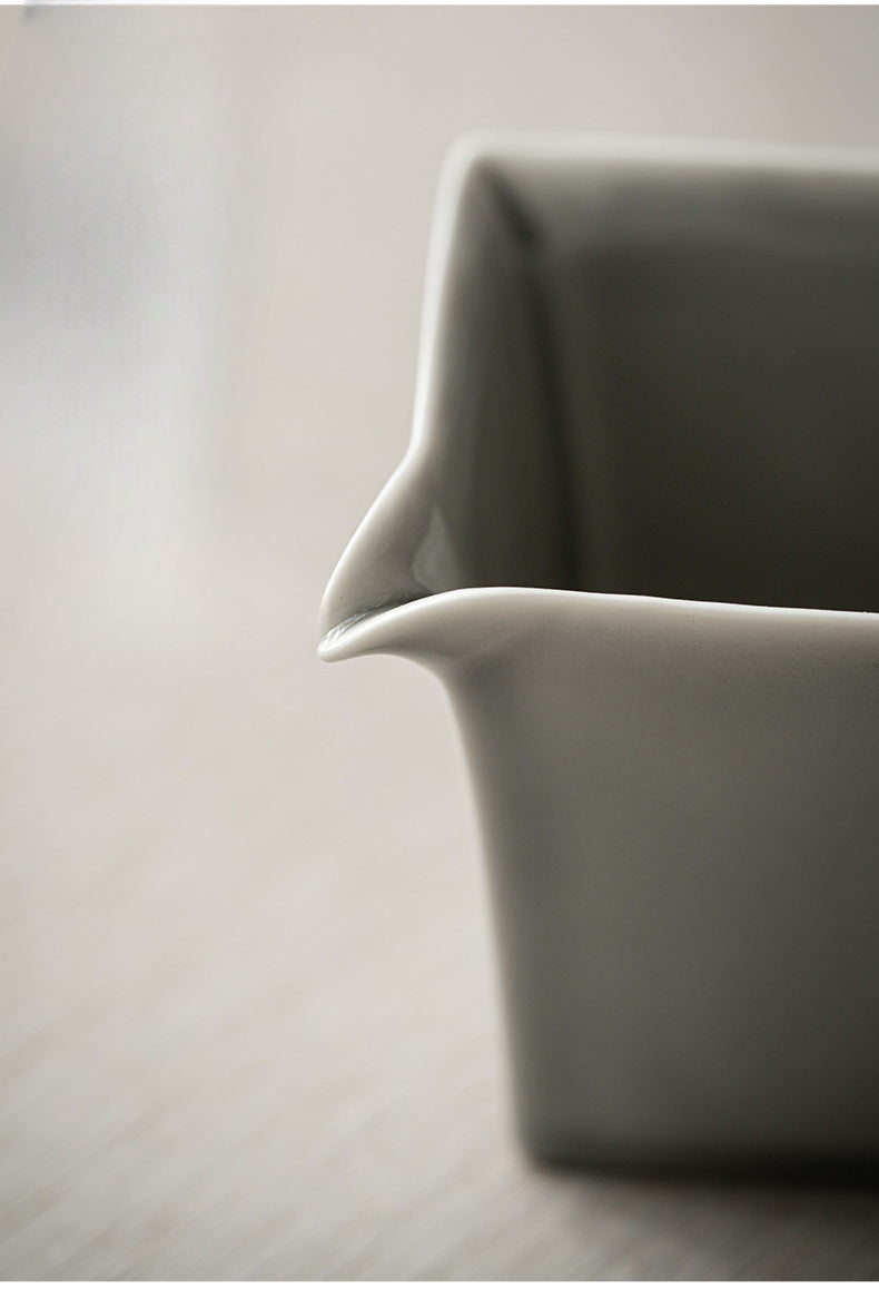 Pichet de style japonais Gohobi gris glacé et vert 001