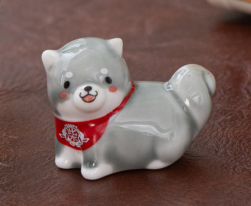 Repose-baguettes coloré Gohobi pour chien Shiba Inu