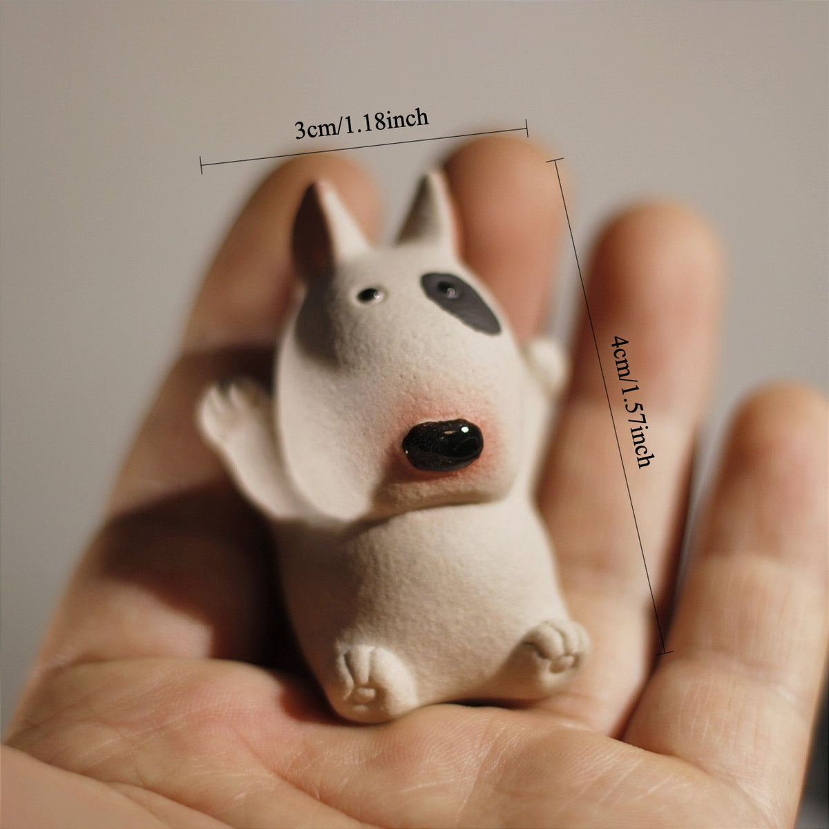 Gohobi Bull dog Handcrafted Tea Pet