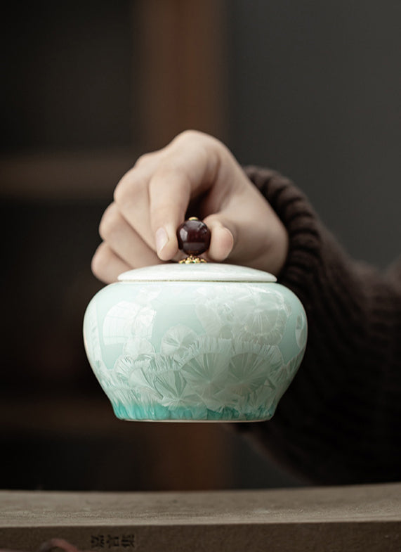 Gohobi Crystal Glazed Storage Jar 002