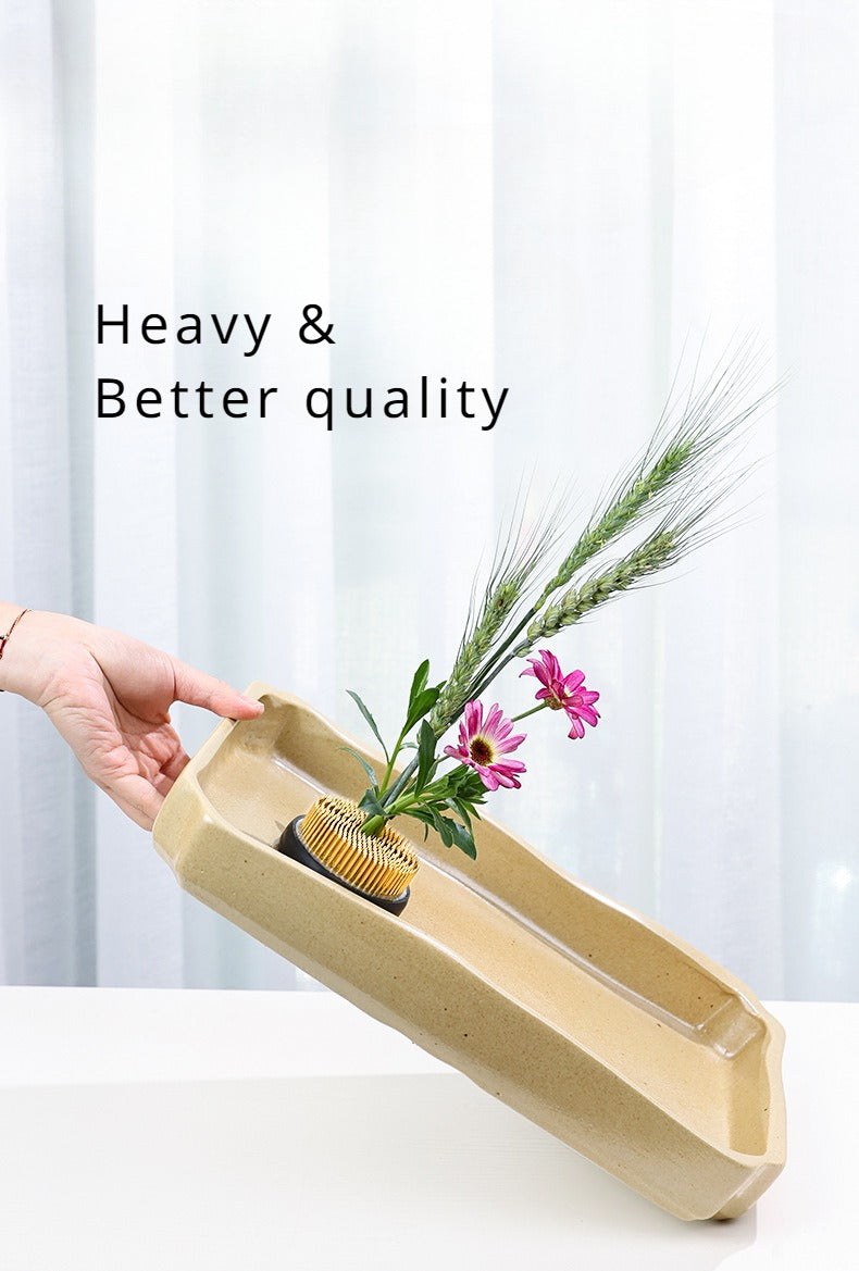 Support de fleurs en acier inoxydable Gohobi Ikebana Kenzan