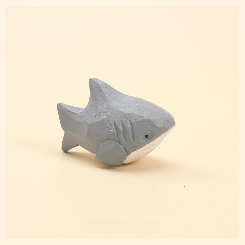 Gohobi Handcrafted Wooden Shark Ornament