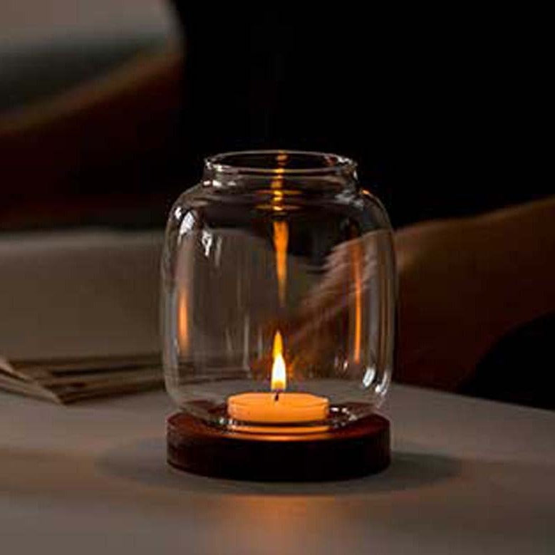 Décoration de bougie en verre rétro zen Gohobi