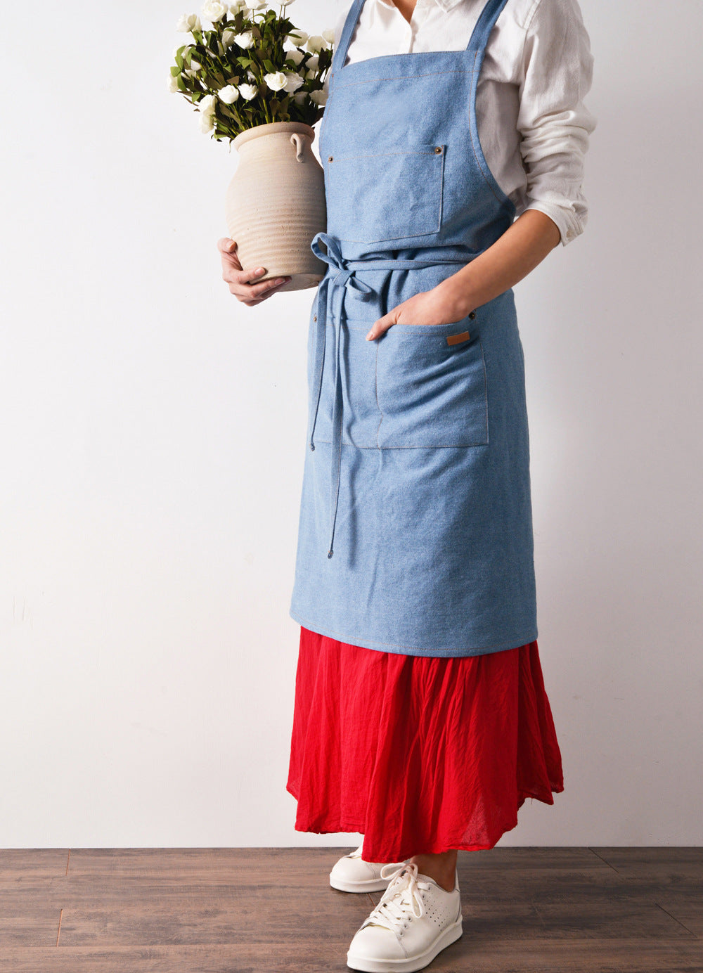 Gohobi Nordic Denim Kitchen Apron