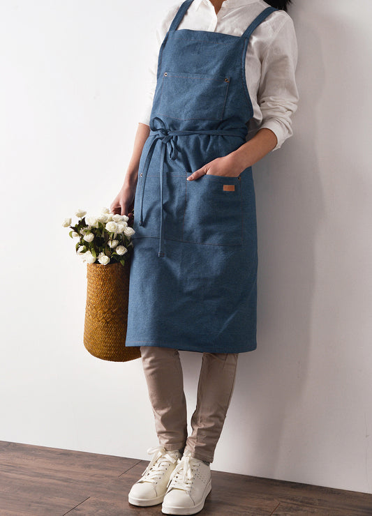 Gohobi Nordic Denim Kitchen Apron