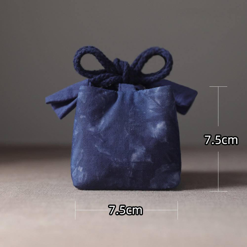 Gohobi Dyed Fabric Teaware Storage Travel Bag Shifuku