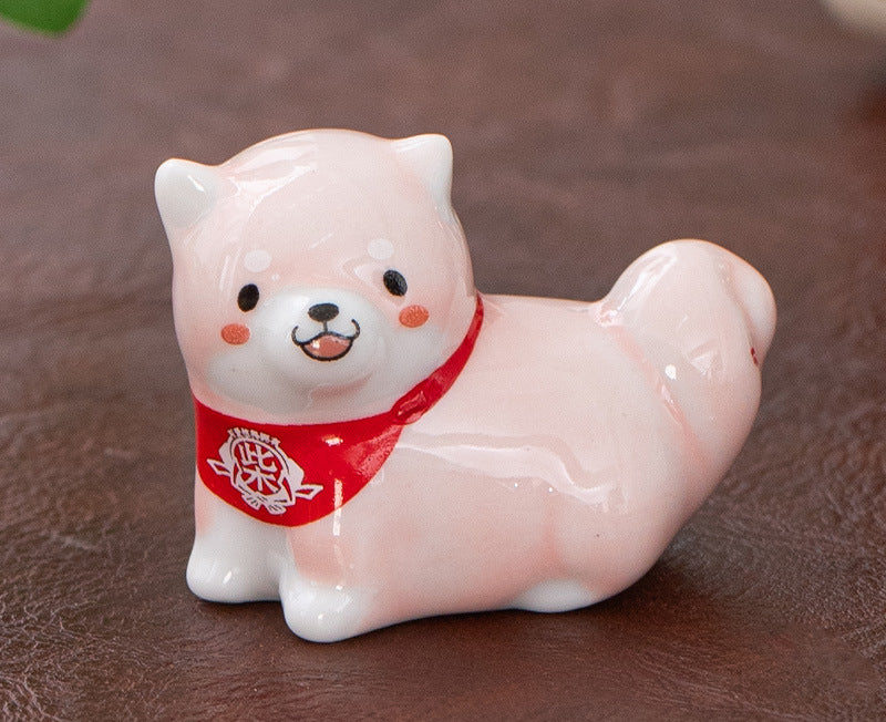 Repose-baguettes coloré Gohobi pour chien Shiba Inu