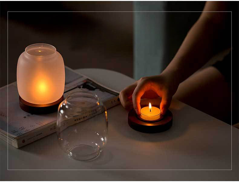 Décoration de bougie en verre rétro zen Gohobi