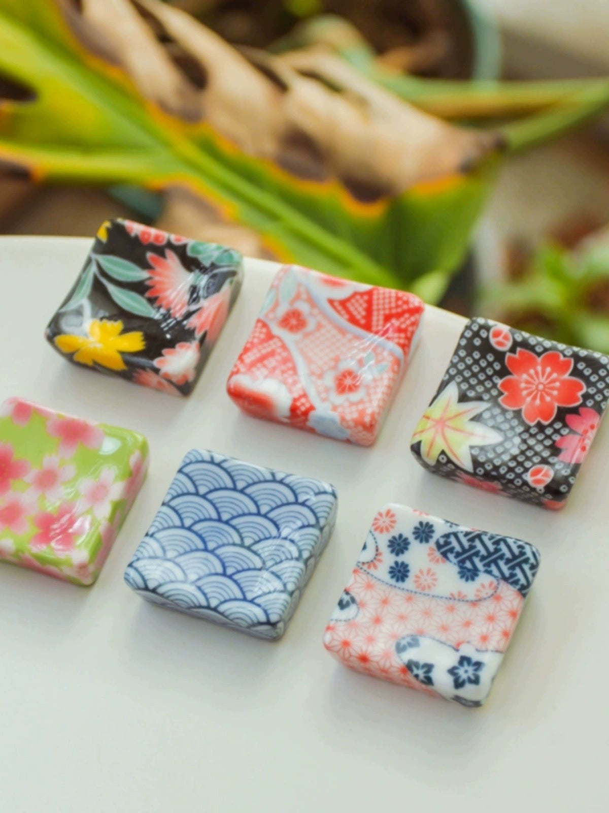Repose-baguettes à motifs japonais Gohobi (rectangle)