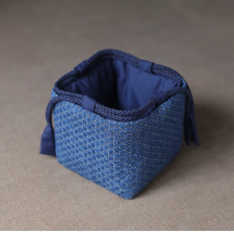 Gohobi Denim Large Teaware Storage Travel Bag Shifuku