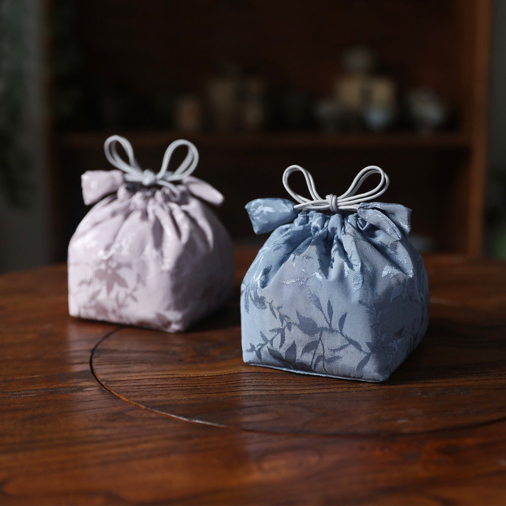 Gohobi Blue and Pink Teaware Storage Travel Bag Shifuku