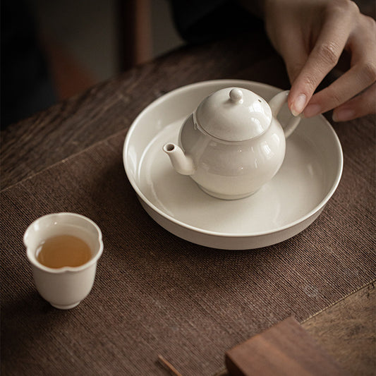 Gohobi Grass Ash Glaze Handcrafted Teapot Holder