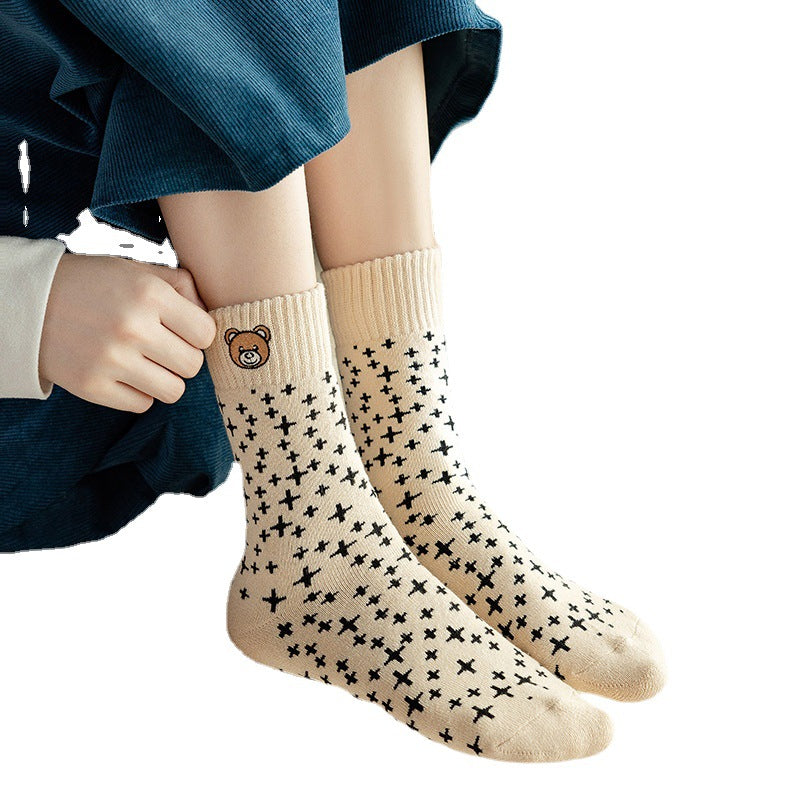 Chaussettes à motif animalier Gohobi Black Bear