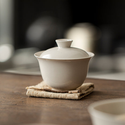 Gohobi Grass Wood Ash Glaze Large Gaiwan