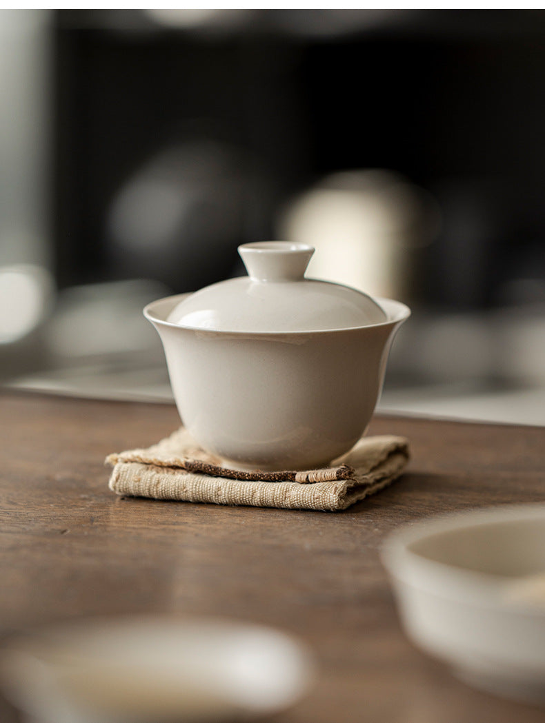 Gohobi Grass Wood Ash Glaze Large Gaiwan
