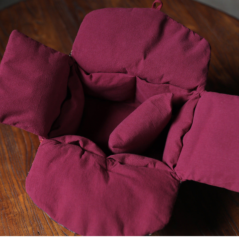 Grand sac de voyage pour le rangement des théières à motif de nuages de Gohobi
