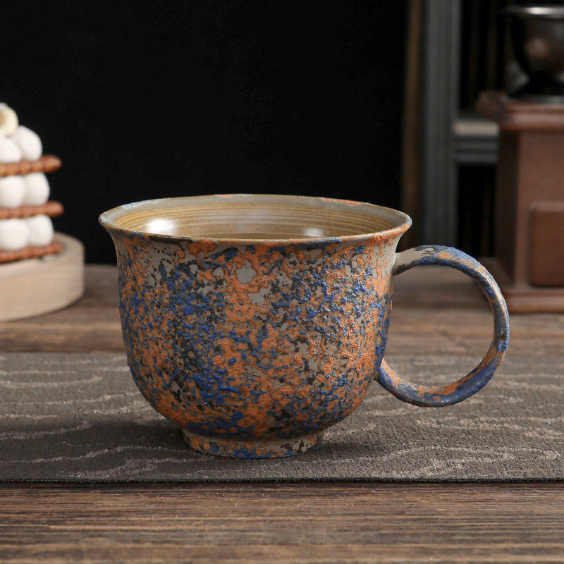Tasse à café japonaise Gohobi émaillée à bulles faite à la main