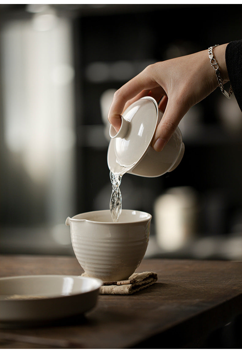 Gohobi Grass Wood Ash Glaze Large Gaiwan