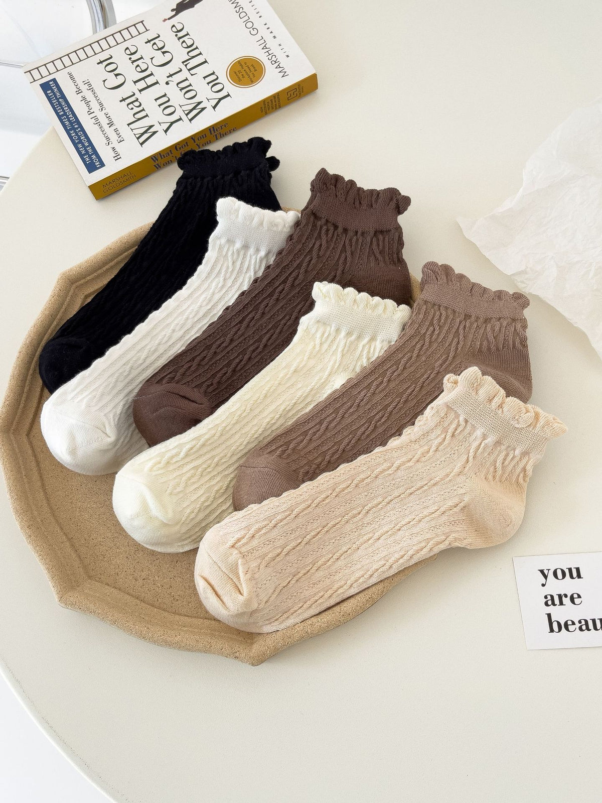 Chaussettes en coton Mary Jane en dentelle pour femmes SummerBloom