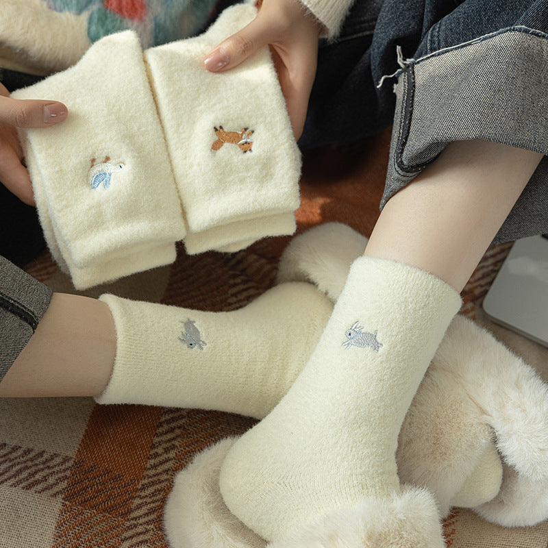Chaussettes en velours Gohobi Animals