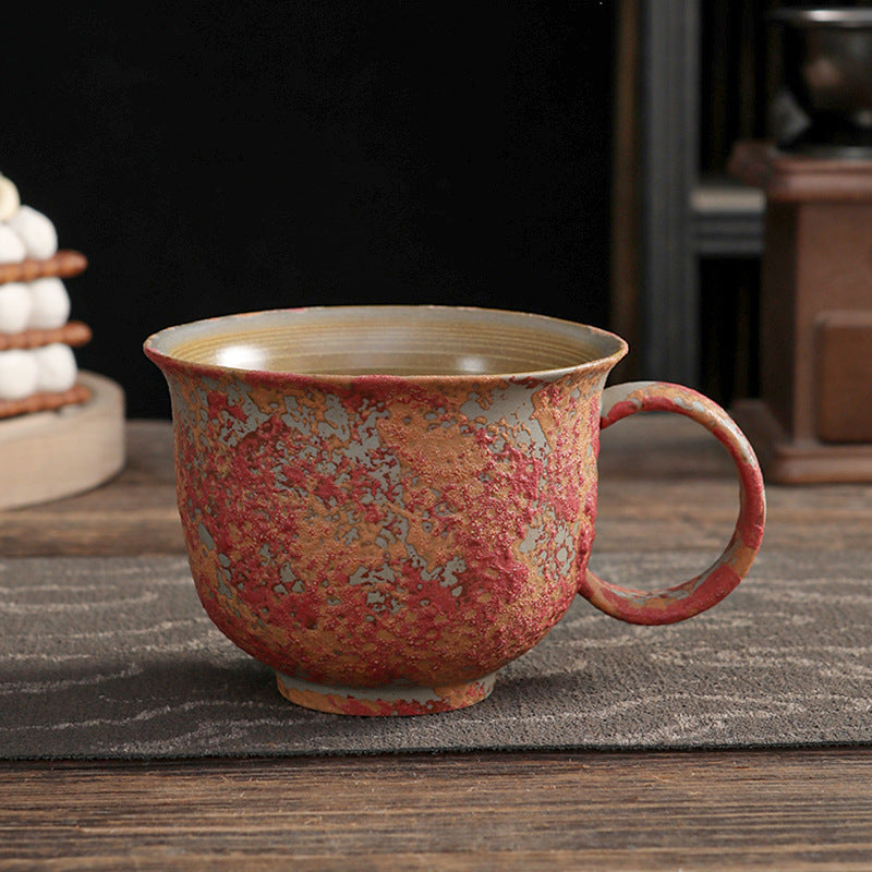 Tasse à café japonaise Gohobi émaillée à bulles faite à la main