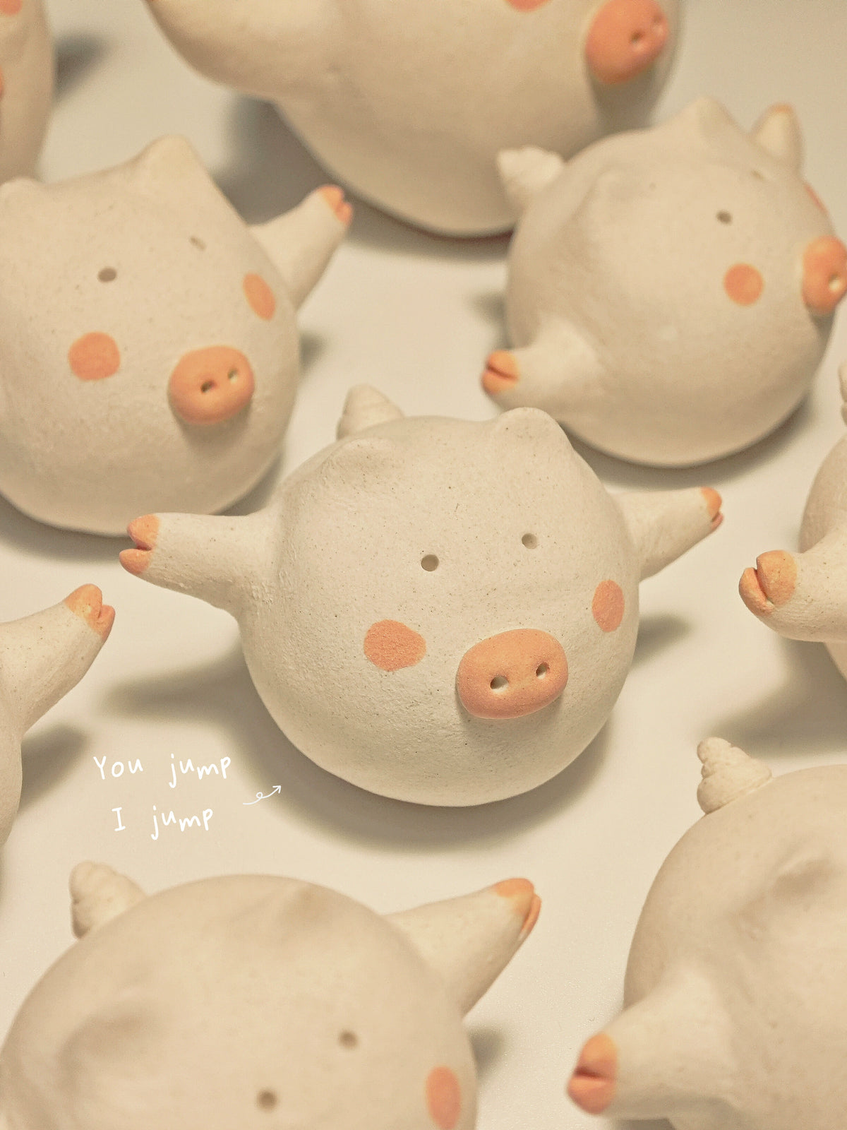 Gohobi x Little Diary Handmade Ceramic Pigs