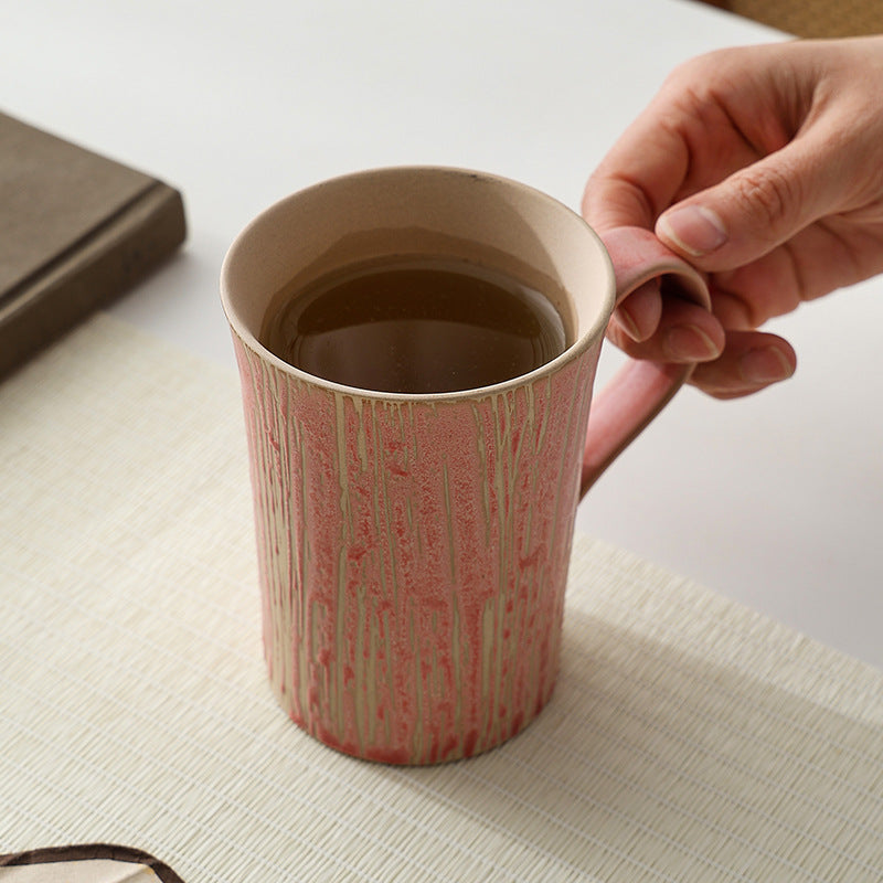 Gohobi Tasse à café japonaise faite à la main avec soucoupe 010