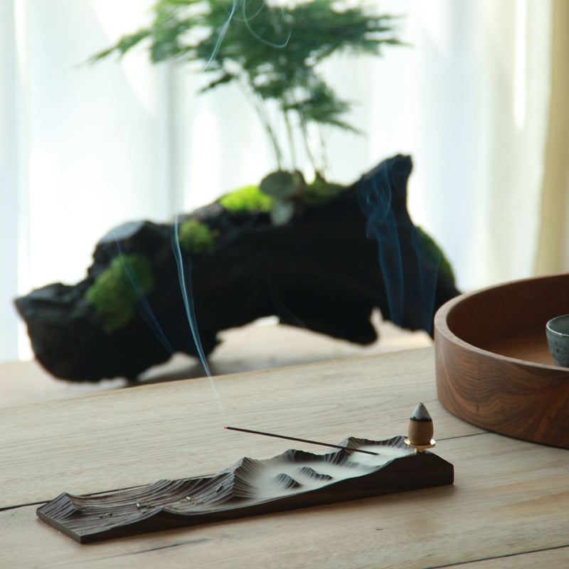 Gohobi Handcrafted Solid Wood Incense Holder
