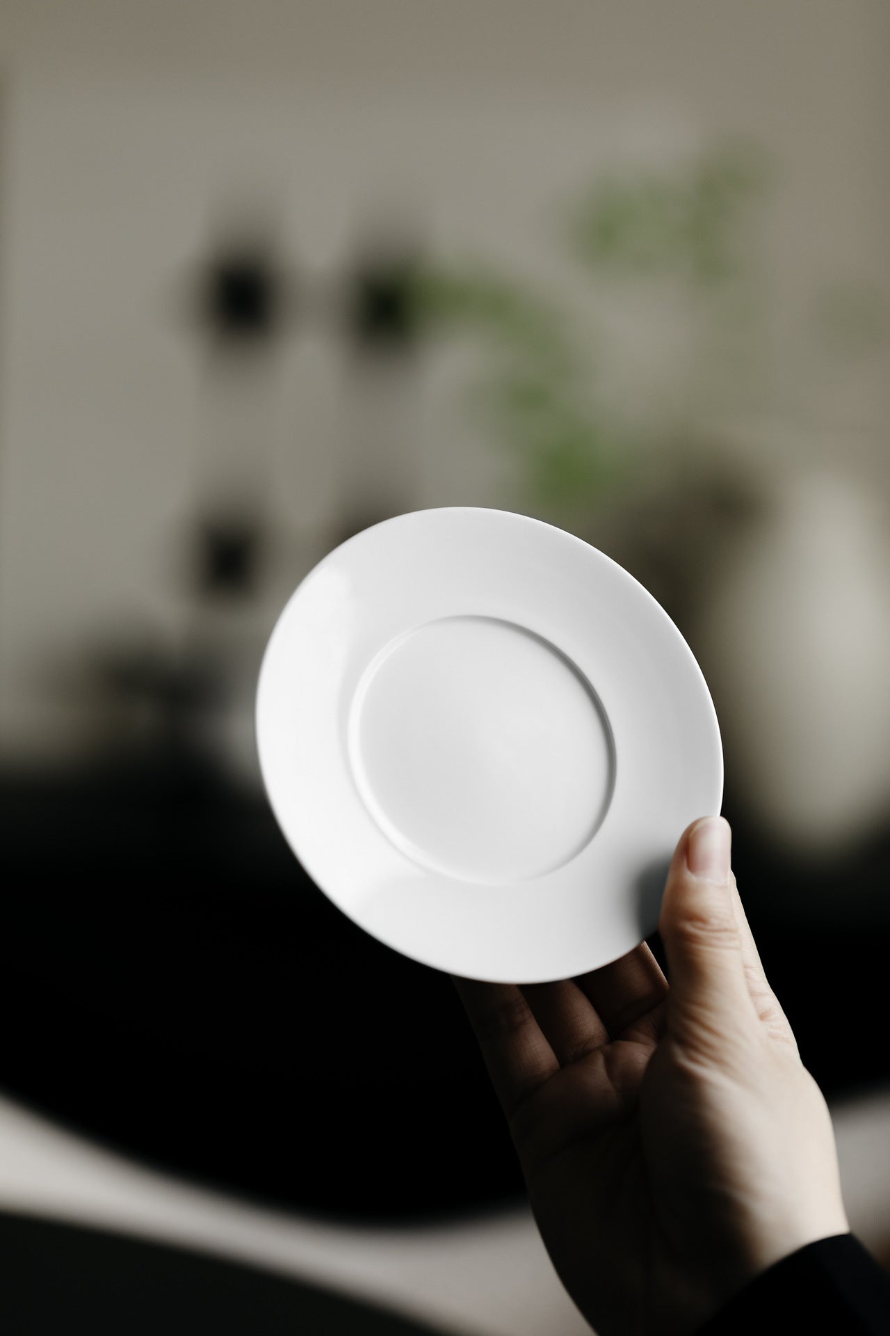 Gohobi Ceramic Jade White Coffee Mug Plate