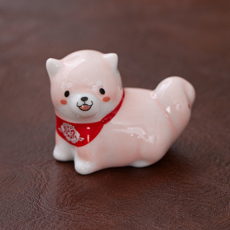 Repose-baguettes coloré Gohobi pour chien Shiba Inu