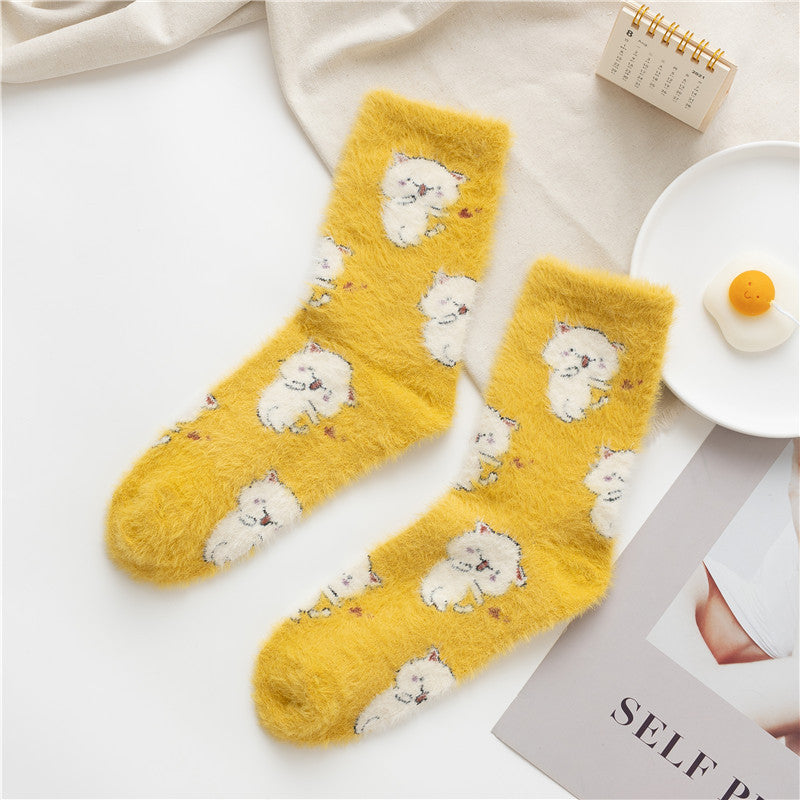 Chaussettes polaires Gohobi avec animaux mignons