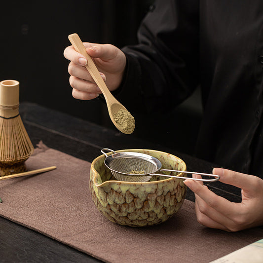 Gohobi Ceramic Matcha Set 038 Flow Glaze