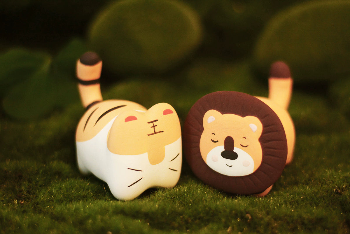 Gohobi x Little Diary Handmade Ceramic Lion Tiger Leopard