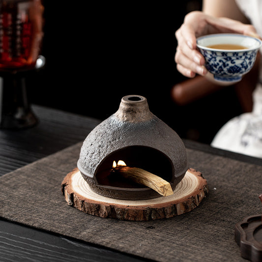 Gohobi Golden Mountain Ceramic Aromatherapy Fireplace Burner