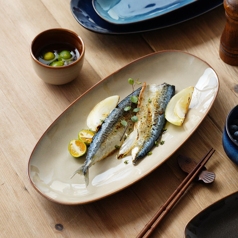 Gohobi Kiln-Change Oval Plate