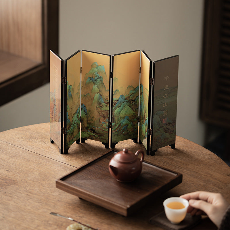 Gohobi Chinese Screen Tea Table Ornament