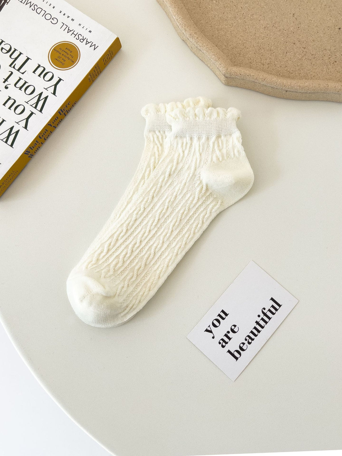 Chaussettes en coton Mary Jane en dentelle pour femmes SummerBloom