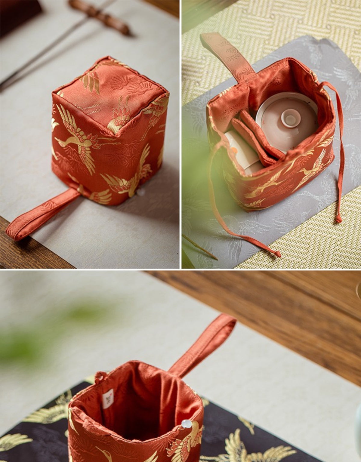 Sac de voyage de rangement pour théière de luxe Gohobi