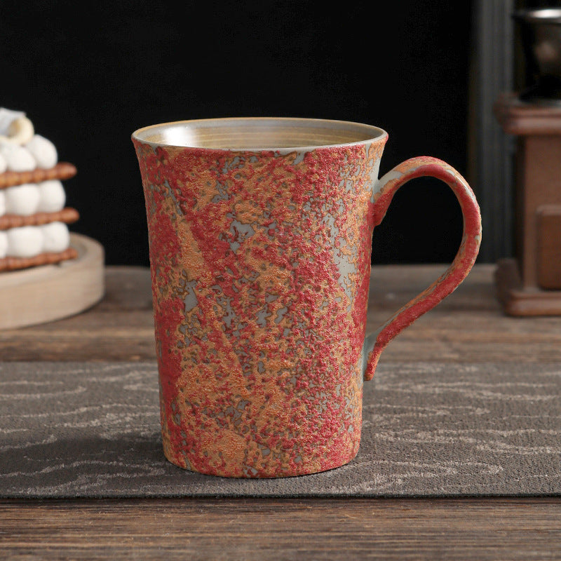 Tasse à café japonaise Gohobi émaillée à bulles faite à la main