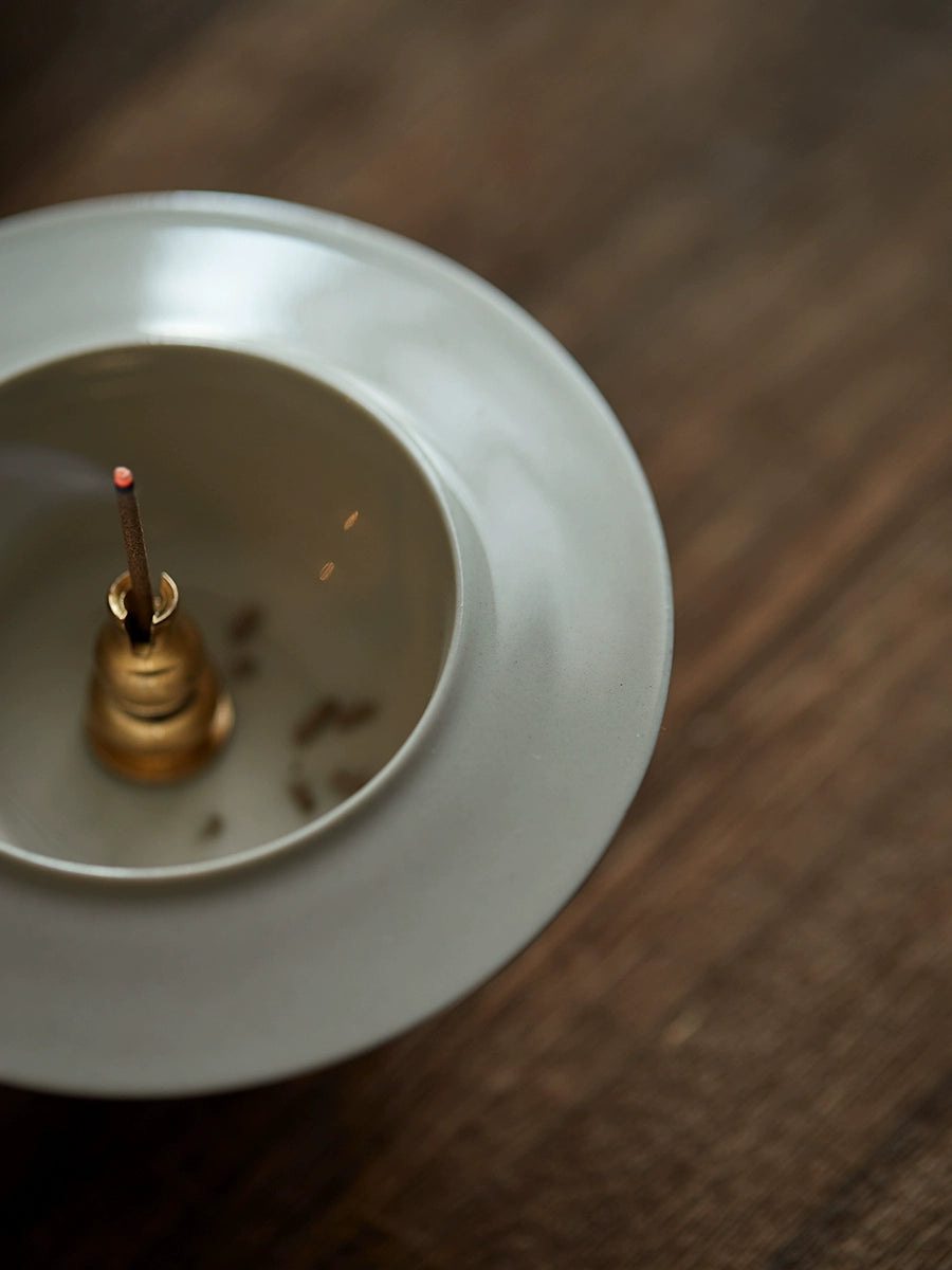 Gohobi Handmade Song Style White Incense Holder