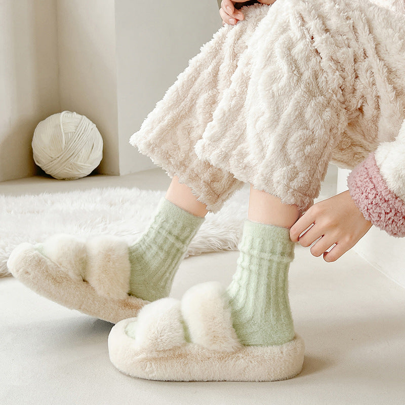 Chaussettes épaisses en polaire chaude Gohobi