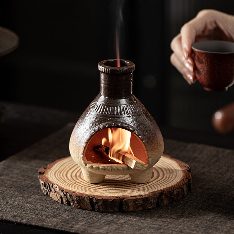 Gohobi Vintage Ridge Ceramic Aromatherapy Fireplace Burner