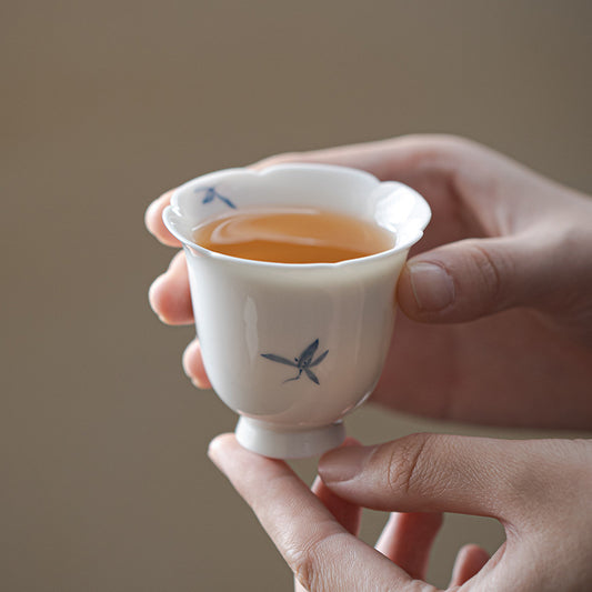 Gohobi Hand-Painted Orchid Aroma Cup