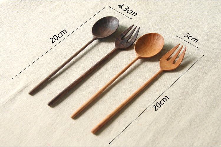 Gohobi Handcrafted Wooden Spoon & Fork